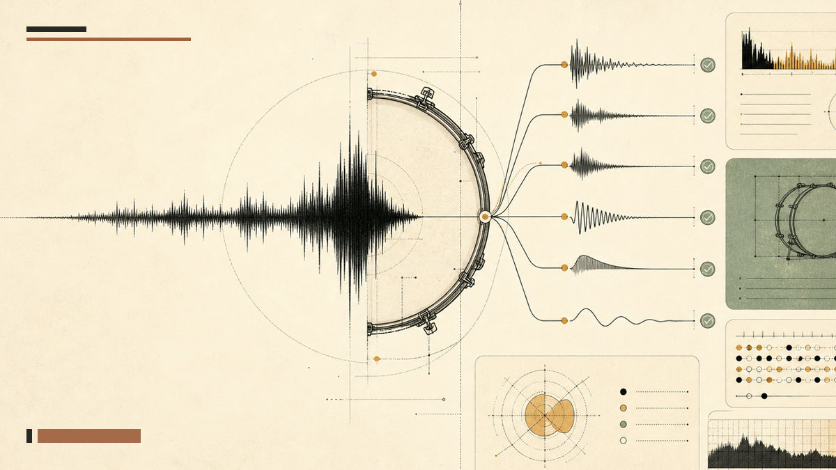 Kickopedia editorial corrections visual with waveform and annotated research marks