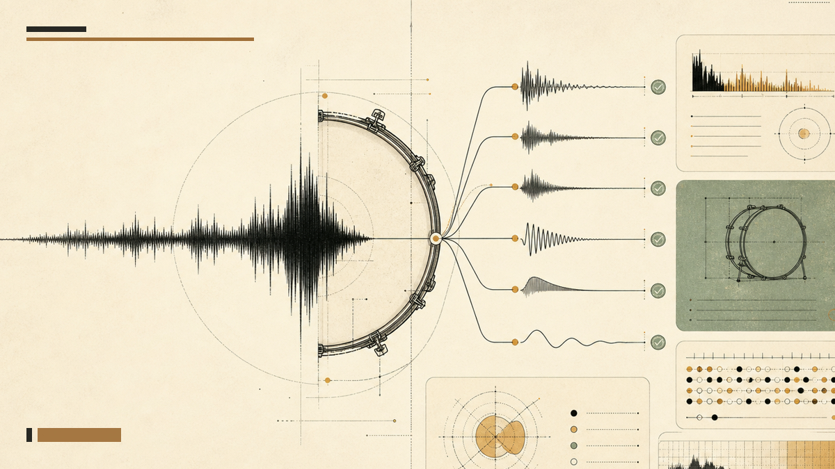 Abstract Kickopedia waveform artwork for the Midnight Request Line kick dossier
