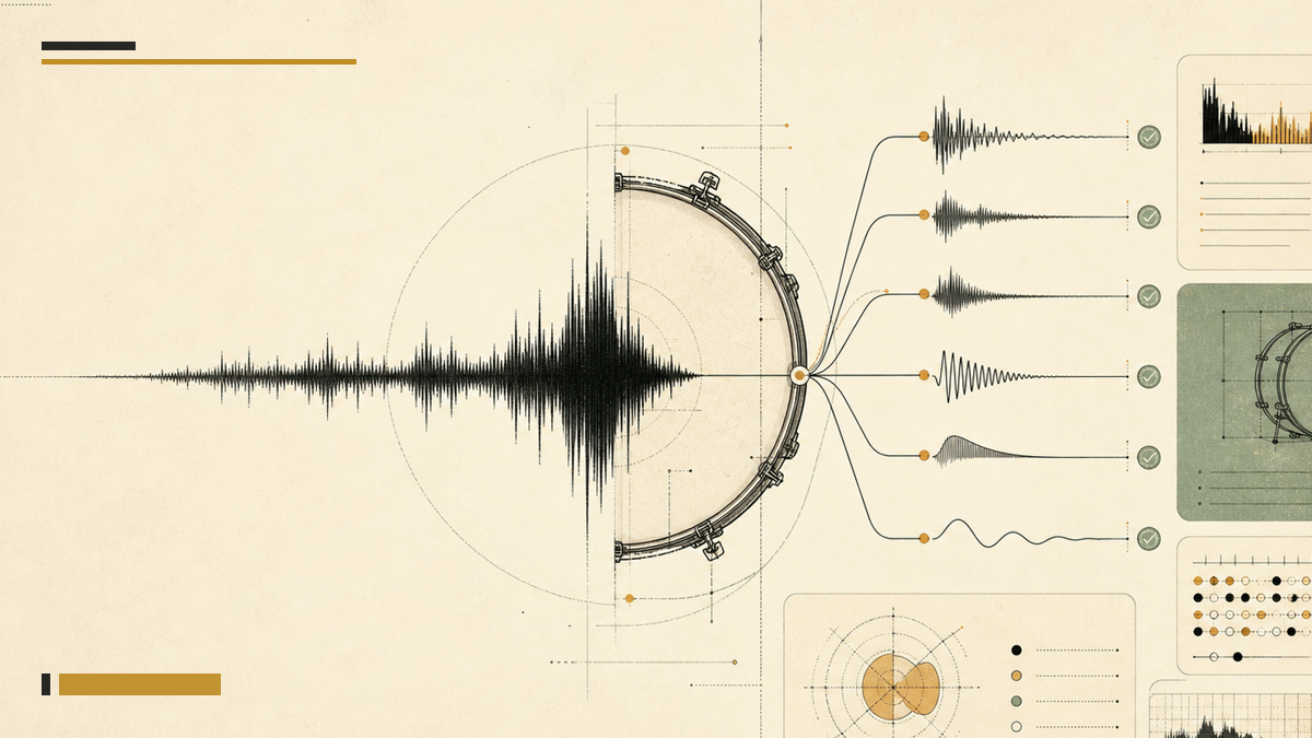 Abstract Kickopedia waveform artwork for the Planet Rock TR-808 kick dossier