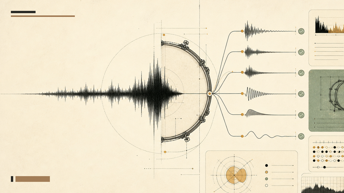 Kickopedia evidence library visual with waveform and archival reference forms